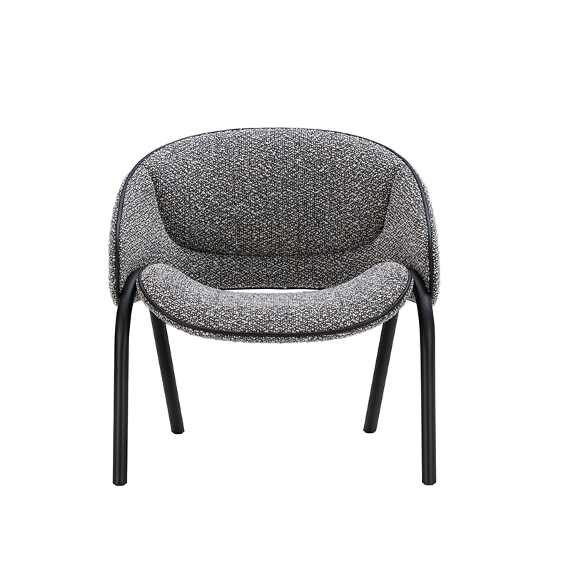 Fauteuil FOLIUM Silenzio 08/ passepoil et pieds noir WENDELBO