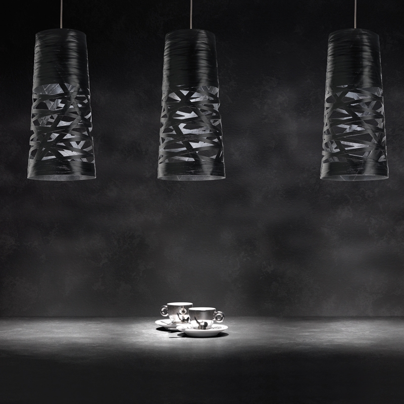 Suspension TRESS MINI Noir FOSCARINI