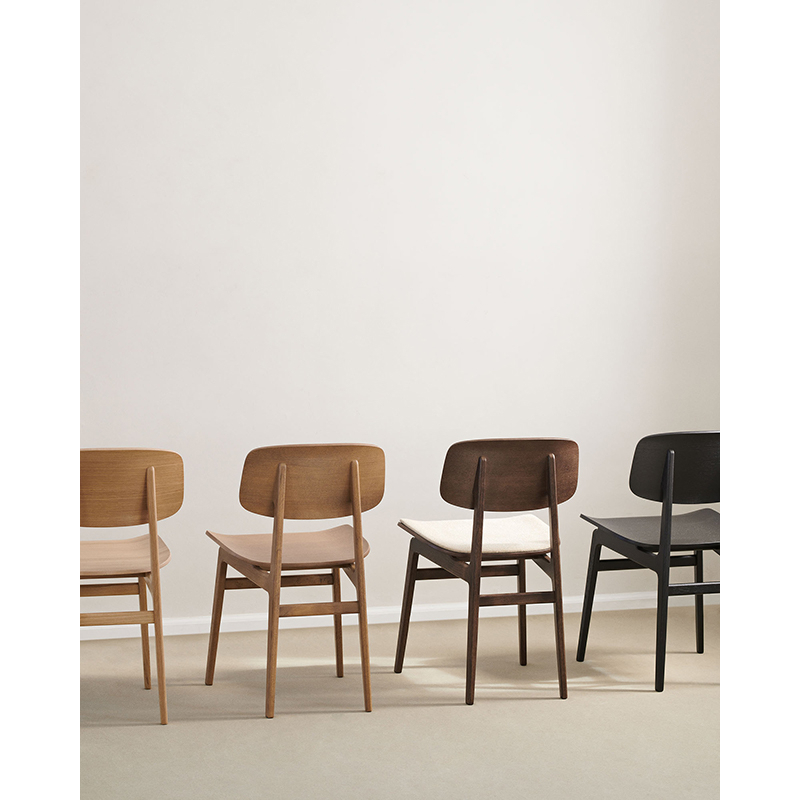 Chaise NY11 tissu Hallingdal 220/ chêne fumé clair NORR11