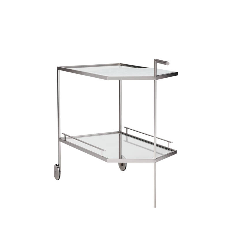 Desserte GIN LANE Laiton fumé/ marbre Carrara blanc MAN OF PARTS