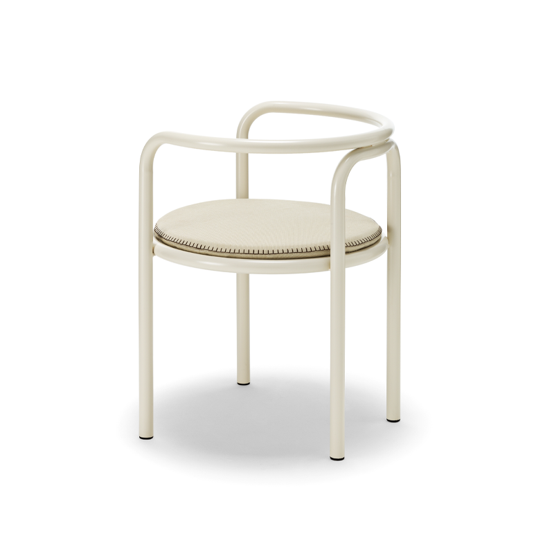 Chaise extérieur Chaise LOCUS SOLUS 1964 Beige RAL 1013 JACQUEMUS & EXTETA
