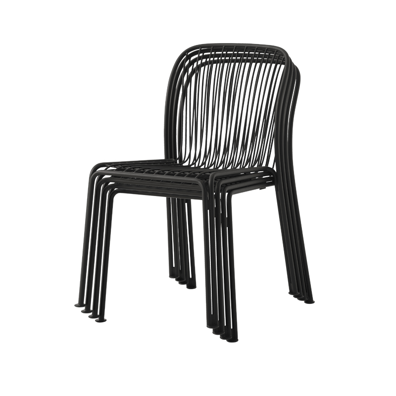 Chaise extérieur Chaise THORVALD SC94 Noir AND TRADITION