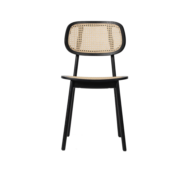 Chaise TITUS assise cannage Chêne noir VINCENT SHEPPARD