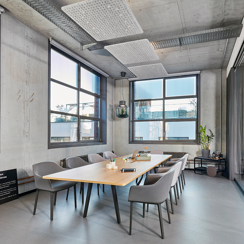 Chaise SOFTSHELL Gris clair/ gris Sierra 18 VITRA