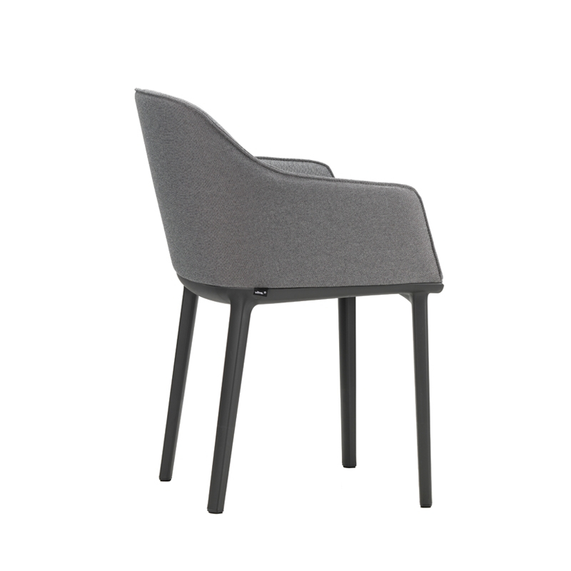 Chaise SOFTSHELL Gris sierra/noir 74 VITRA