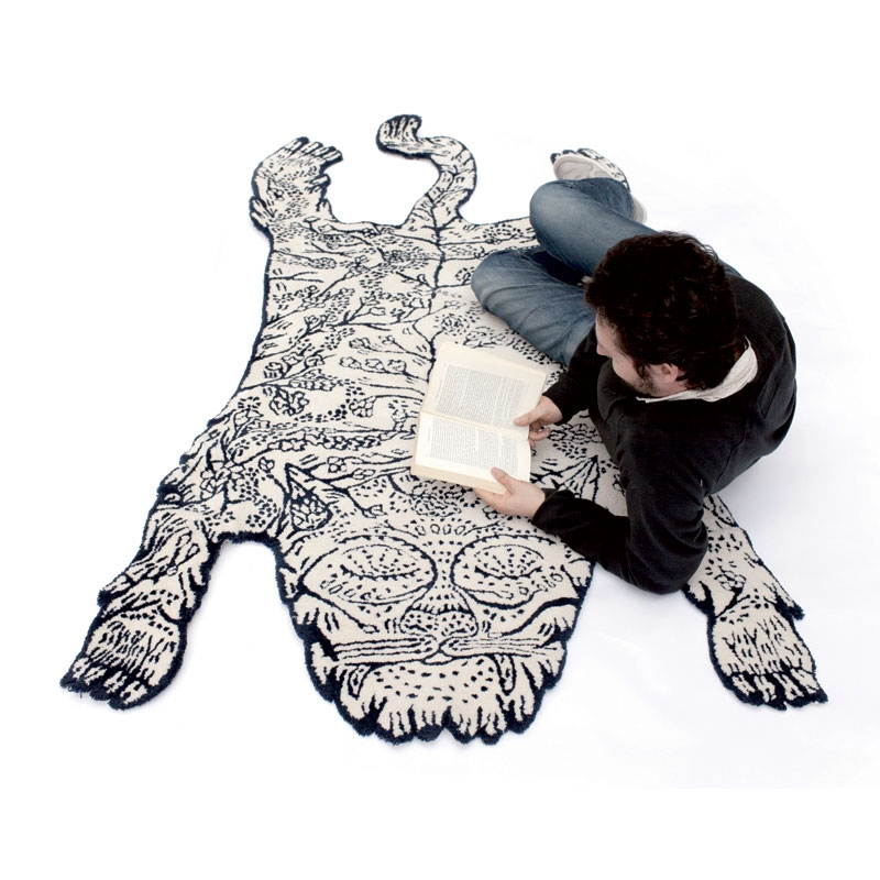 Tapis Tapis TIGER 240 x 120 Bleu marine MOUSTACHE