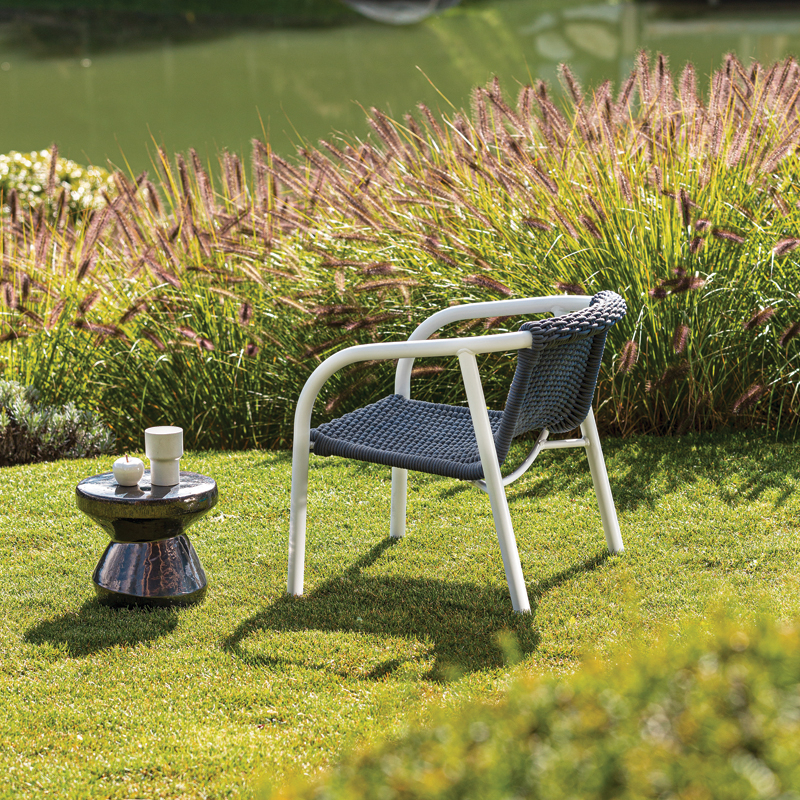 Table basse extérieur Guéridon INOUT 44 Noir GERVASONI