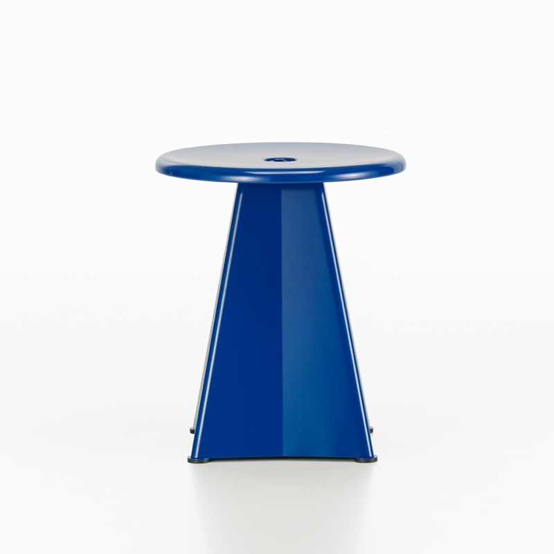 Tabouret TABOURET MÉTALLIQUE Prouvé Bleu Marcoule VITRA