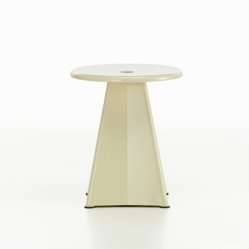 Tabouret TABOURET MÉTALLIQUE Prouvé Blanc Colombe VITRA