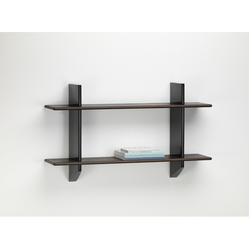 Etagère RAYONNAGE MURAL Chêne foncé/ noir VITRA