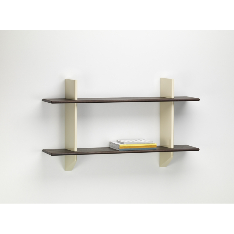 Etagère RAYONNAGE MURAL Chêne foncé/ Prouvé Blanc Colombe VITRA