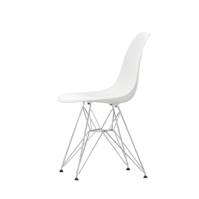 Chaise EAMES PLASTIC CHAIR DSR Pieds Tour Eiffel Blanc VITRA