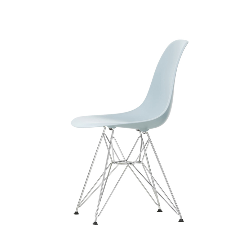 Chaise EAMES PLASTIC CHAIR DSR Pieds Tour Eiffel Gris bleuté RE VITRA
