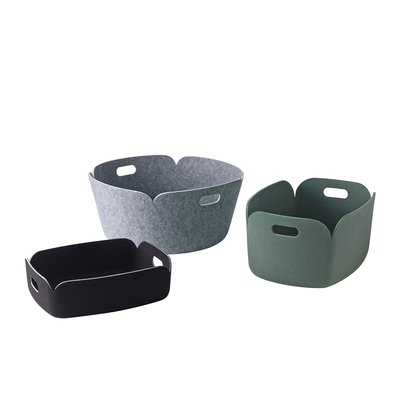 Petit rangement RESTORE ROUND Gris MUUTO