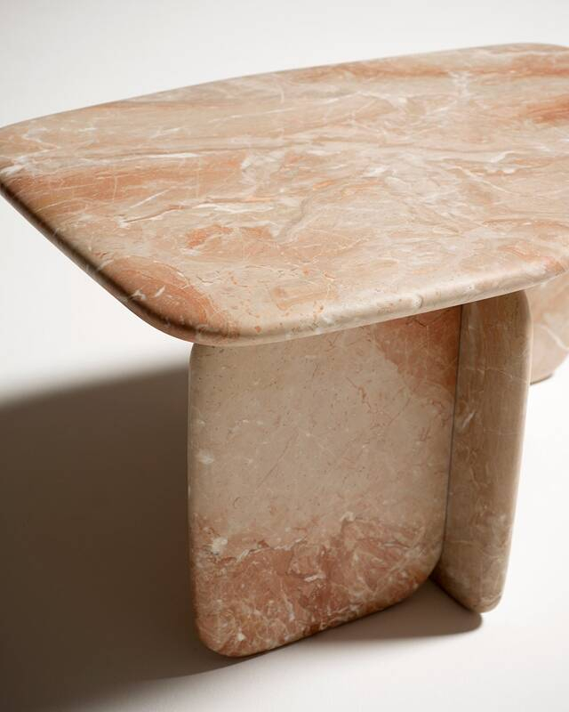 Table basse DOLMEN L73 Breccia mat TACCHINI