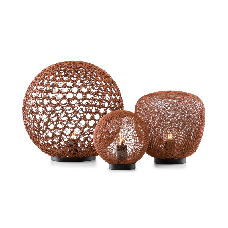 Lampe à poser MADAME LATOQUE Ø 40 Brique TRIBU