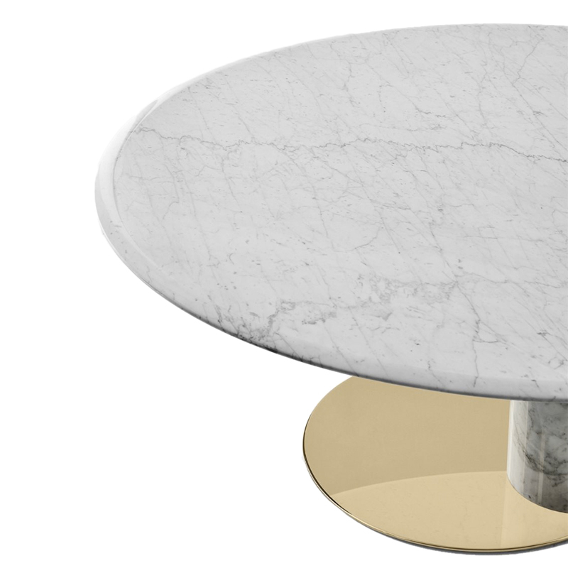 Table OTO BIG Marbre Carrara blanc GALLOTTI & RADICE