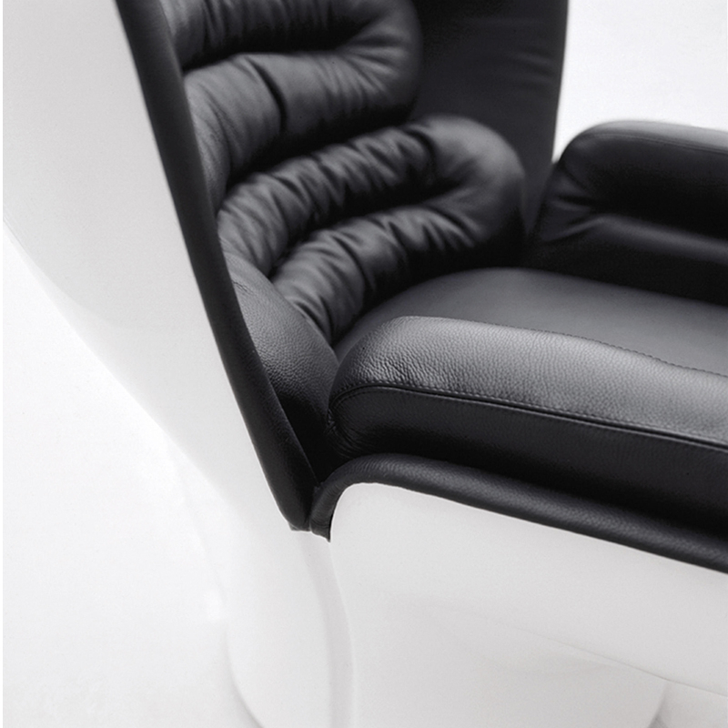 Fauteuil ELDA Blanc/noir LONGHI