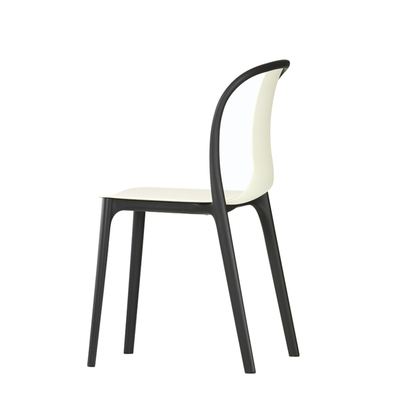 Chaise BELLEVILLE CHAIR plastique Crème VITRA