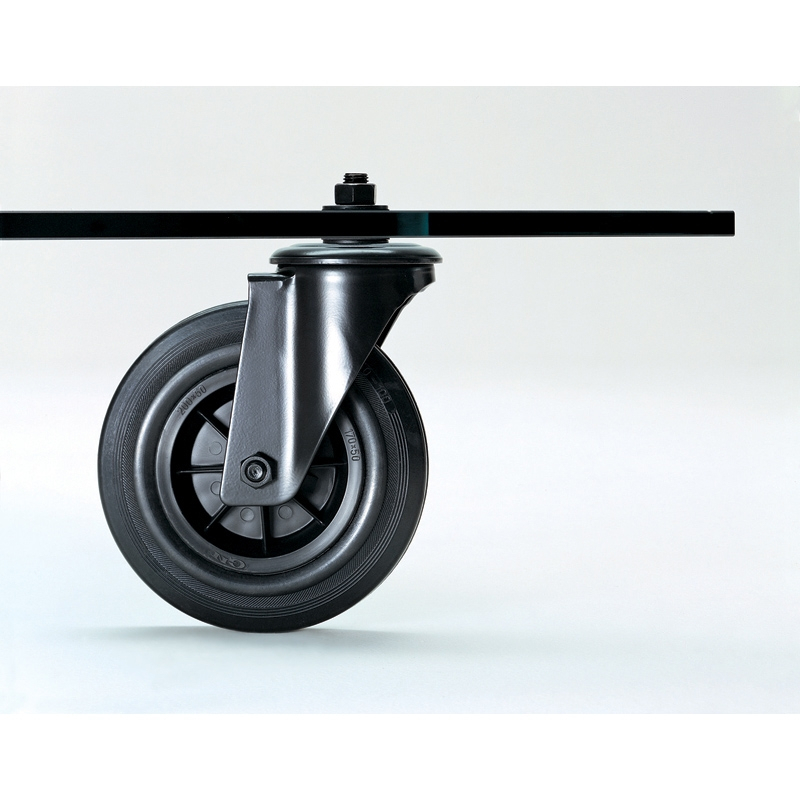 Table basse TAVOLO CON RUOTE Rectangulaire Transparent FONTANA ARTE