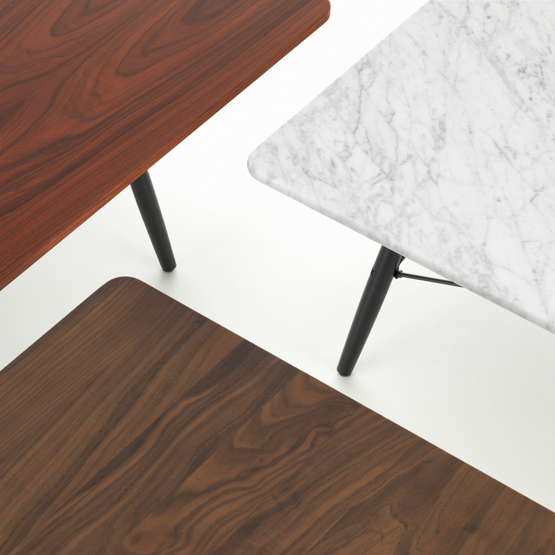 Table basse EAMES COFFEE TABLE 76x76 Blanc VITRA