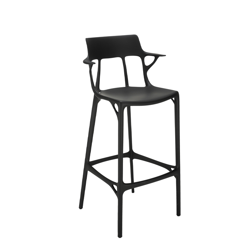 Tabouret haut A.I. RECYCLED Noir KARTELL