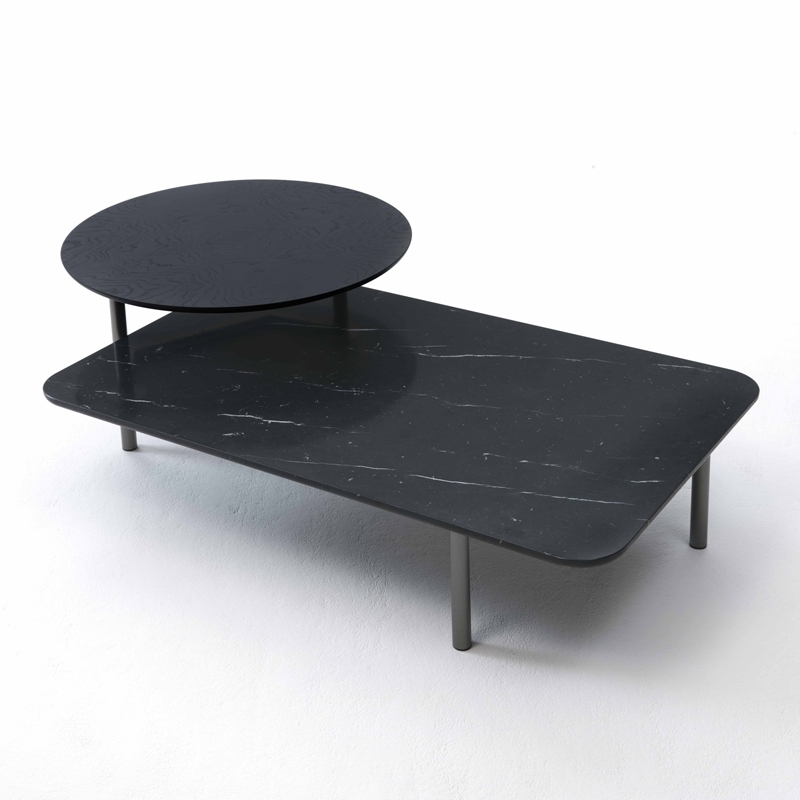 Table basse BITOP marbre Noir COEDITION