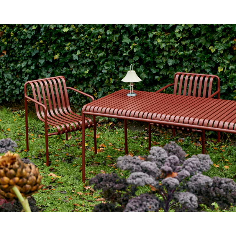 Table extérieur PALISSADE 170x90 Rouge fer HAY