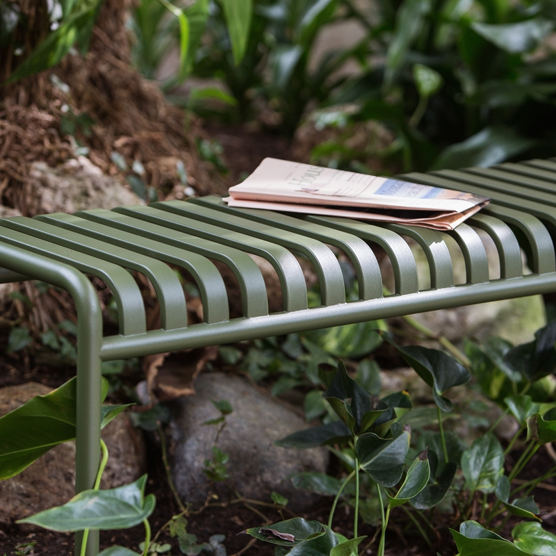 Banc PALISSADE L120 Galvanisé HAY