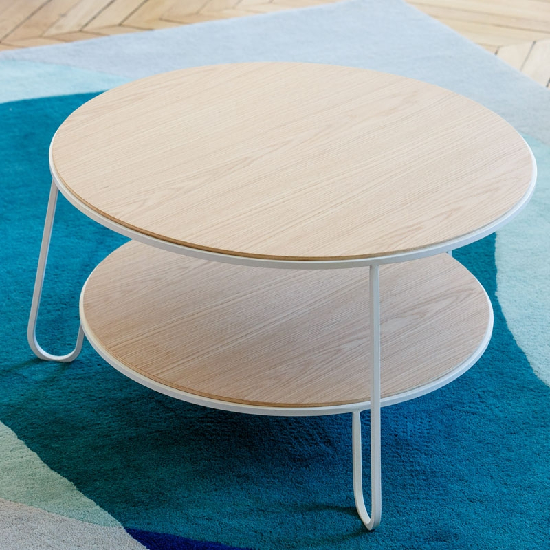 Table basse EUGENIE Ø70 Gris ardoise HARTO