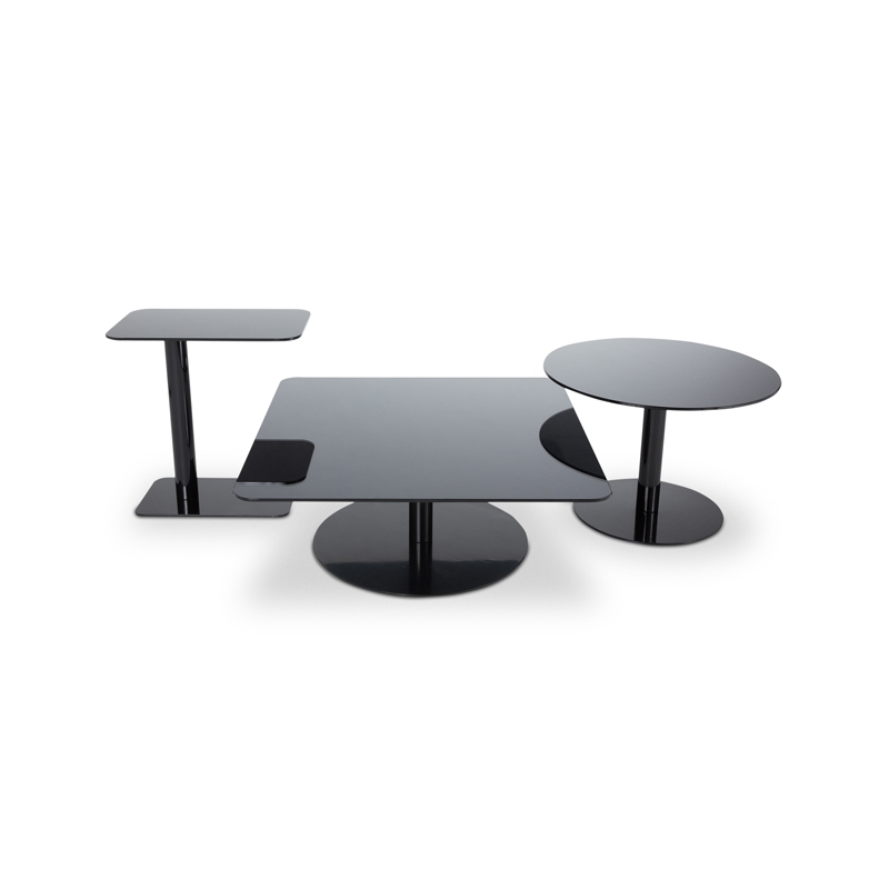 Table basse FLASH Ronde Noir brillant TOM DIXON