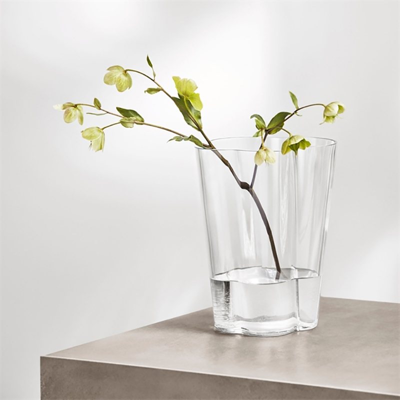 Vase Vase AALTO H 27 Transparent IITTALA