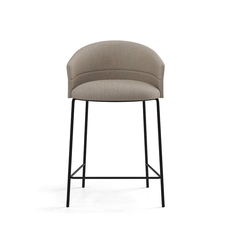 Tabouret haut COPA pieds métal Crisp 4115 VICCARBE