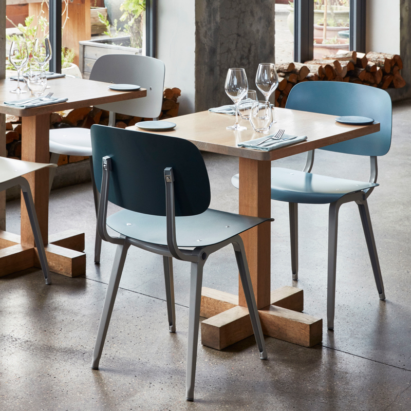 Dining Chair REVOLT Black/ petrol green HAY | SILVERA