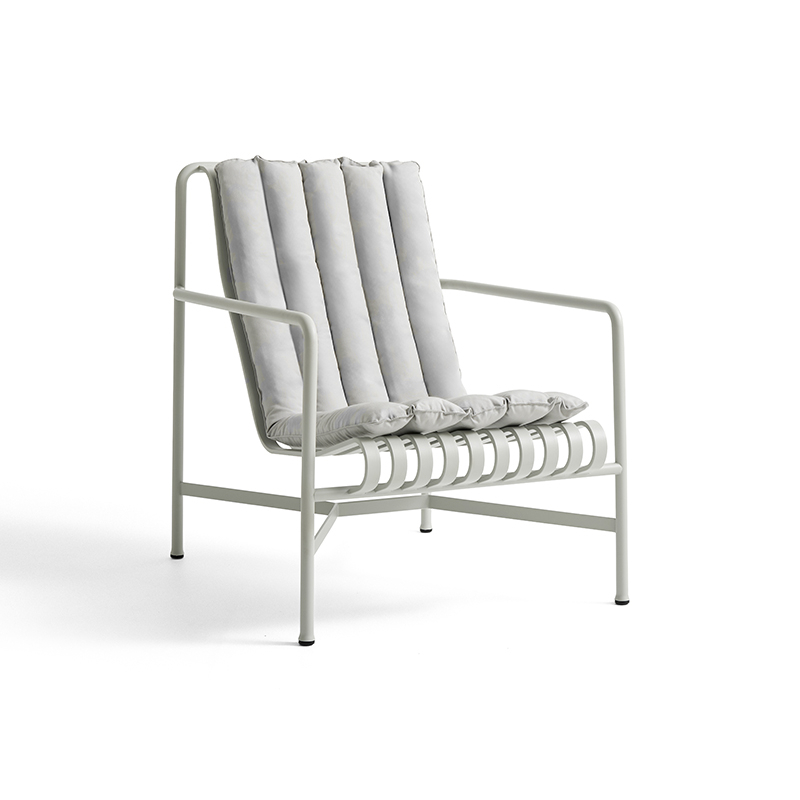 Accessoire extérieur Coussin PALISSADE SOFT QUILTED pour fauteuil dossier haut Gris clair HAY