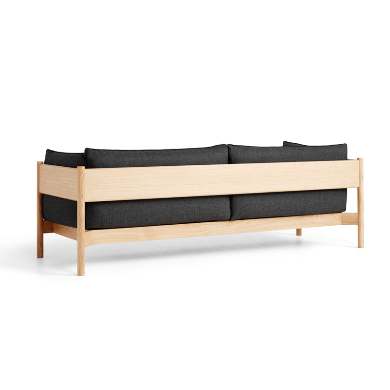 Canapé ARBOUR 3 PLACES Re-Wool 198 / chêne HAY