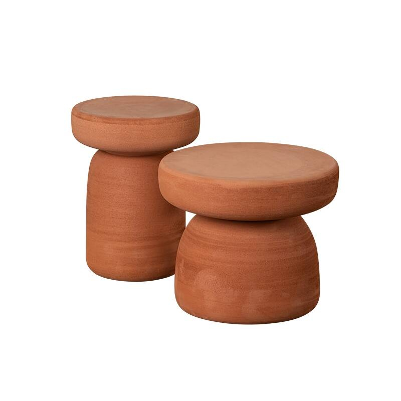 Table d'appoint guéridon TOTOTÒ H 47 Terracotta MINIFORMS