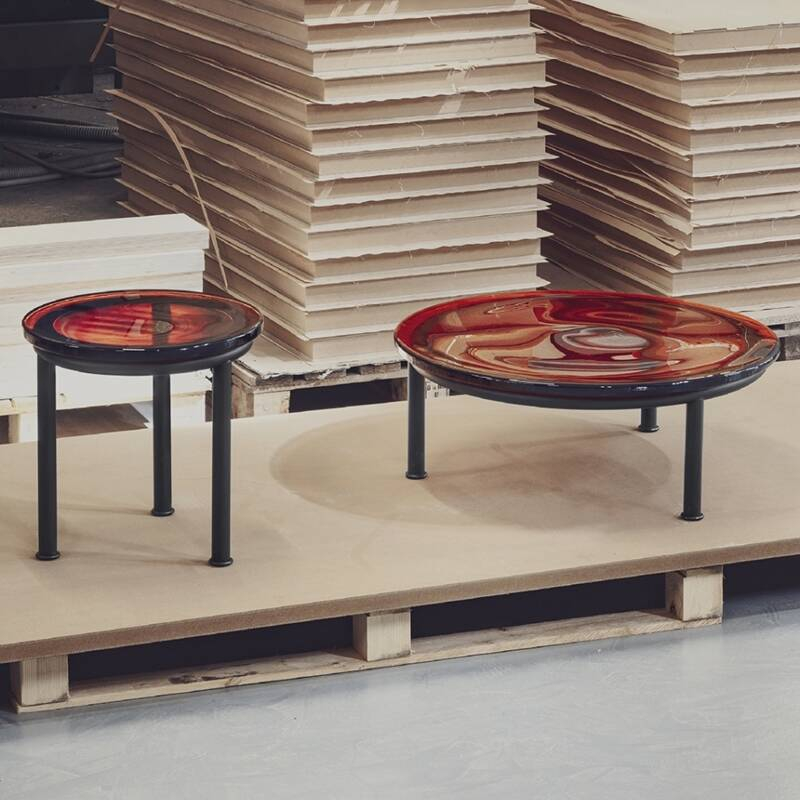 Table d'appoint guéridon ZIGO H 38 Ambre MINIFORMS