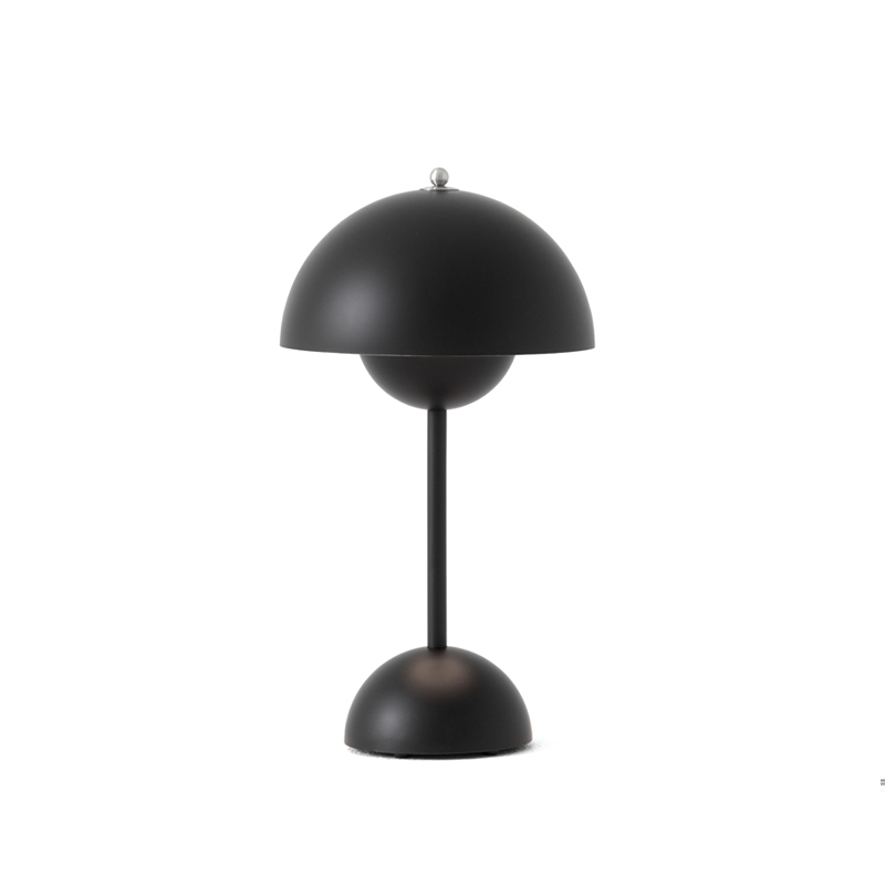 Lampe à poser FLOWERPOT VP9 sans fil Noir mat AND TRADITION