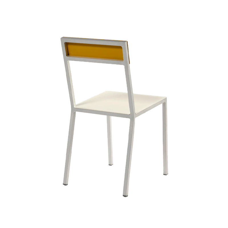 Chaise ALU Blanc/ jaune VALERIE OBJECTS