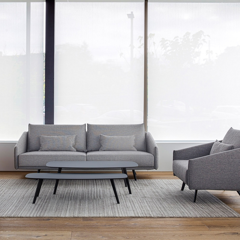 Table basse SOLAPA Fenix 38x118 Noir STUA