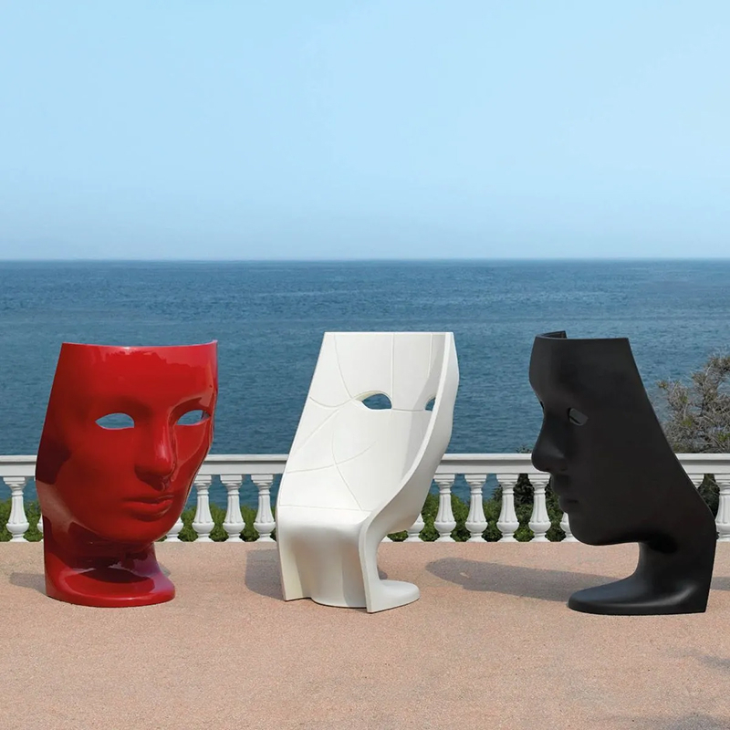 Fauteuil NEMO Rouge laqué DRIADE