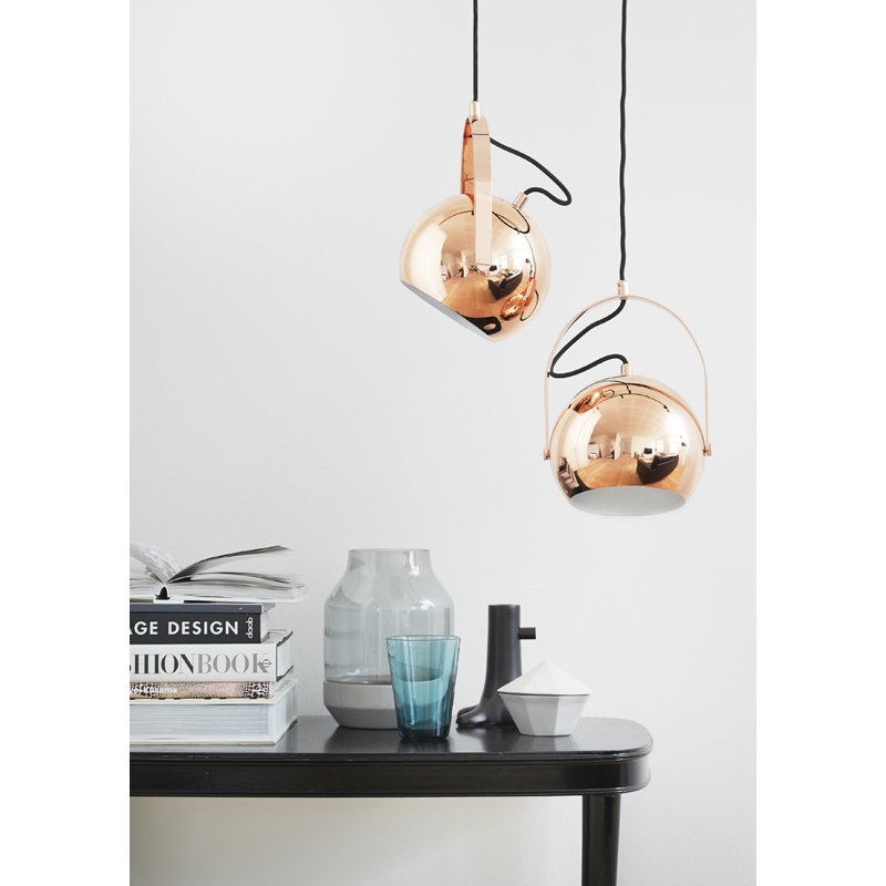 Suspension BALL avec poignée Ø 19 Noir mat FRANDSEN