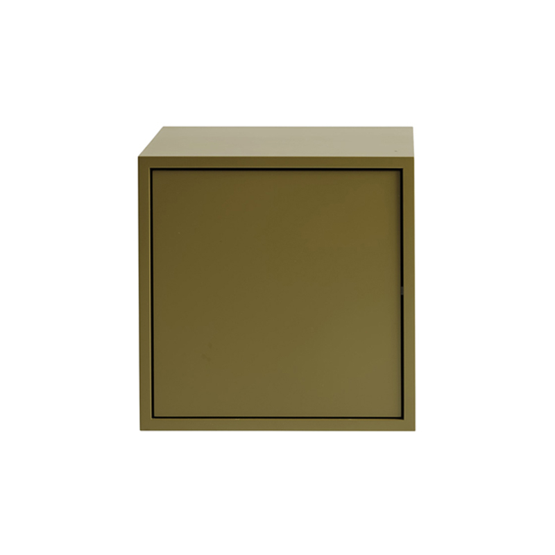 Etagère STACKED Medium avec porte Vert brun MUUTO