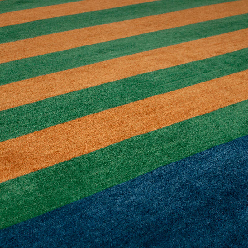 Tapis Tapis LES ARCS VERT ABRICOT 1972 CC-TAPIS