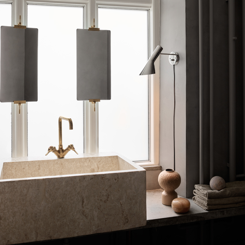 Applique AJ WALL Acier inox LOUIS POULSEN