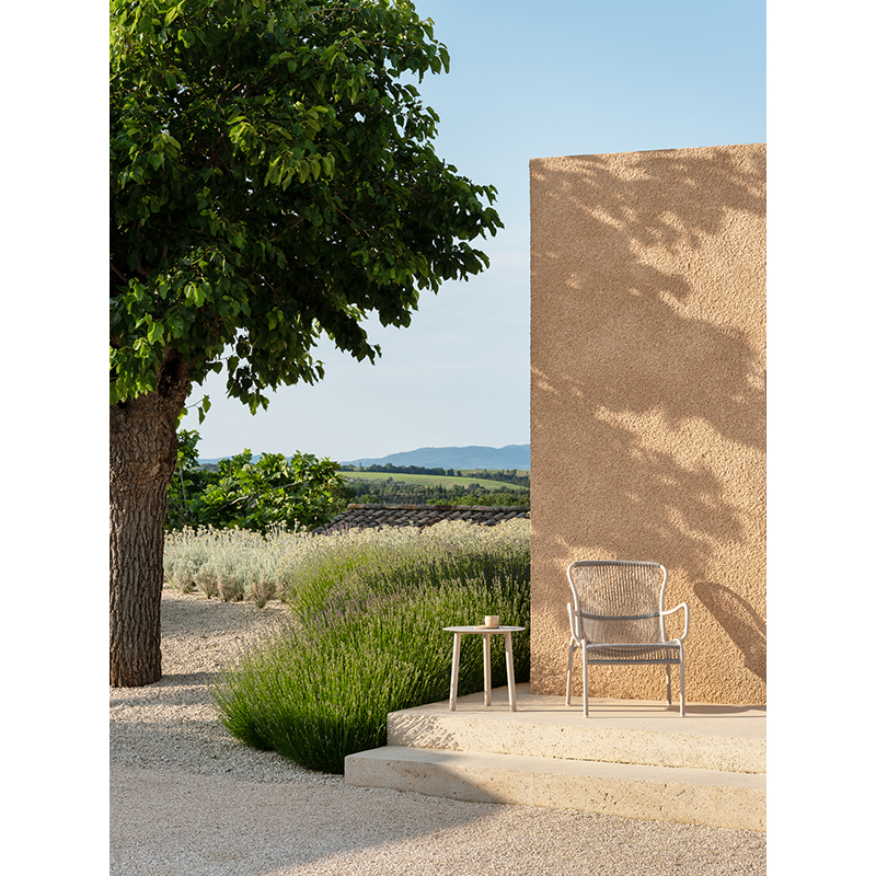 Table basse extérieur Guéridon LILO Blanc Dune VINCENT SHEPPARD