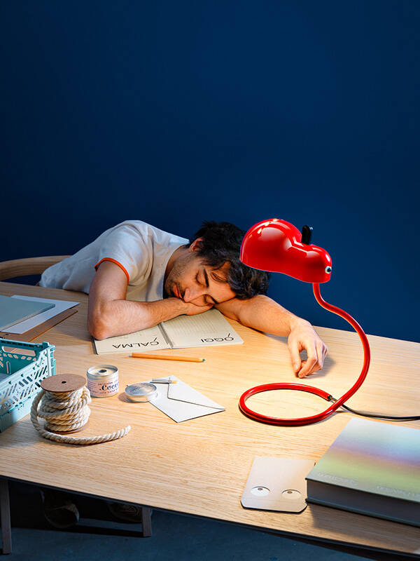 Lampe à poser MINITOPO Blanc/ chrome STILNOVO