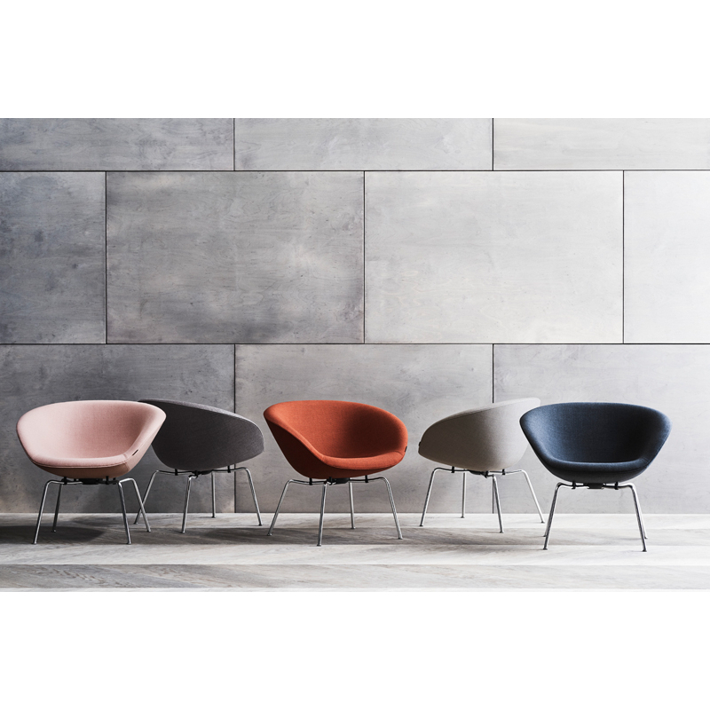 Fauteuil POT Tissu Gris foncé 4601 FRITZ HANSEN