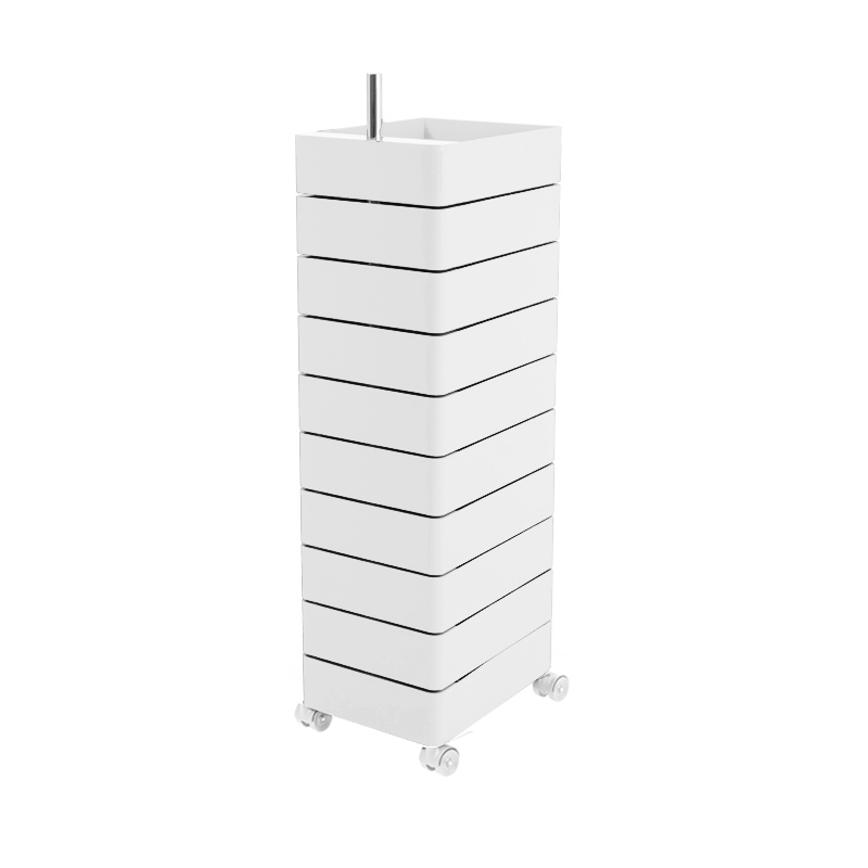 Meuble de rangement 360° 10 tiroirs Blanc MAGIS